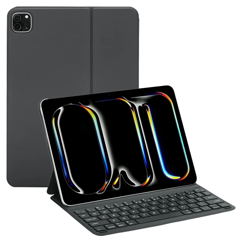 1035 Bluetooth-Compatible Keyboard Tablet Case for iPad Air 11 (2026) / (2025) / (2024) / Air (2022) / (2020) / Pro 11(2022) / (2021) / (2020) / (2018) - Black