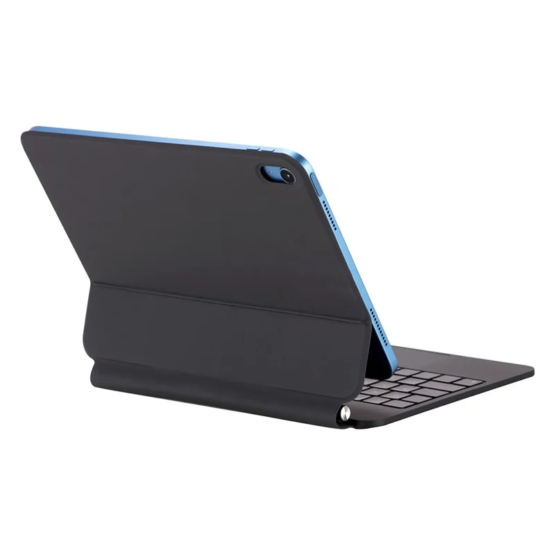 X8 For iPad (2025) / 10.9 (2022) Magnetic Leather Tablet Case Bluetooth-Compatible Keyboard with Touchpad - Black