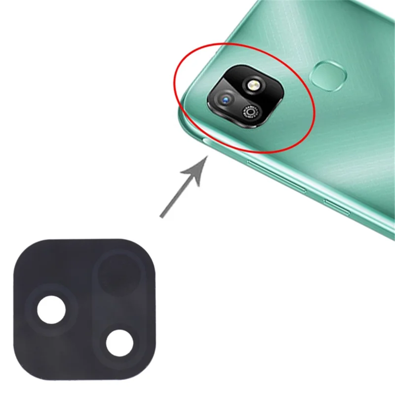 For Infinix Smart HD 2021 4G X612 X612B Rear Back Camera Lens Cover Replacement Part (Without Logo)