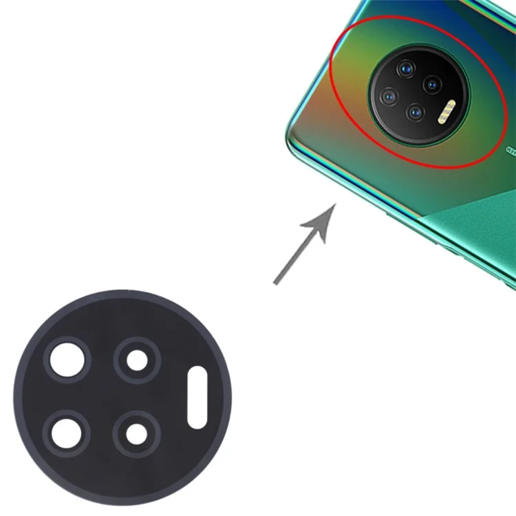Pour Infinix Note 7 X690B X690 Remplacement de la lentille de l'objectif de la caméra arrière (sans logo)