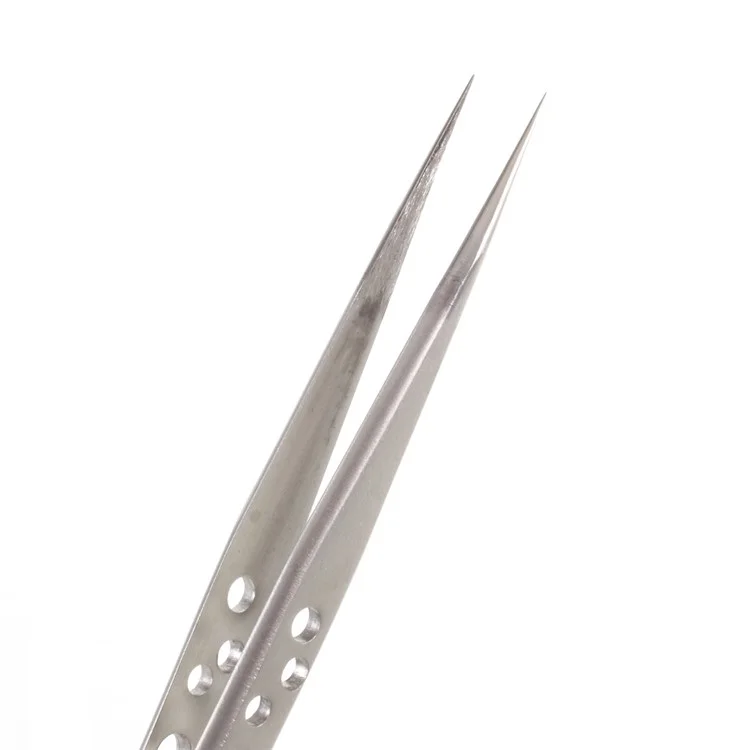 SUNSHINE ST-14K High Strength Metal Long Pointed Tip Tweezers