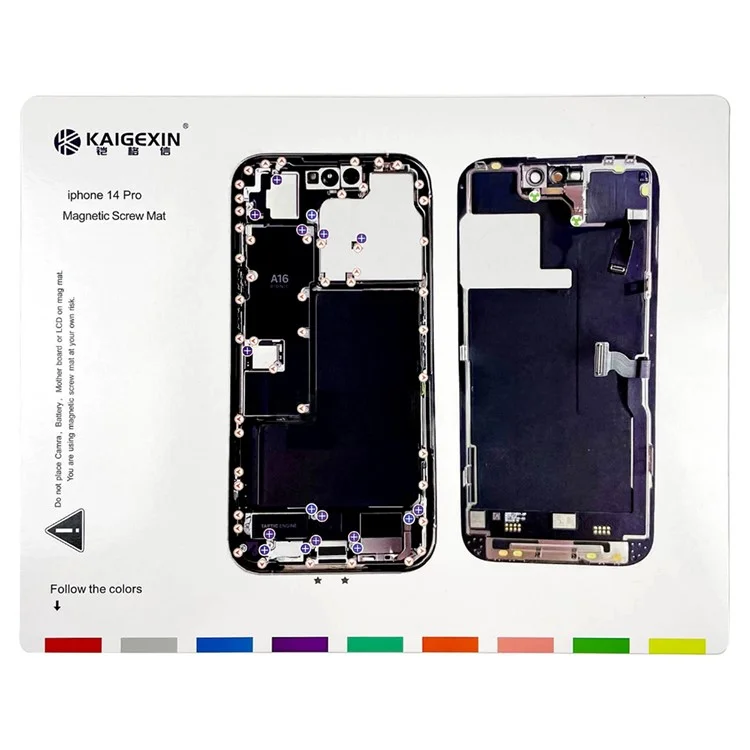 Tapis magnétique pour vis pour iPhone 14 Pro Work Pad Outil de réparation de téléphone Mat