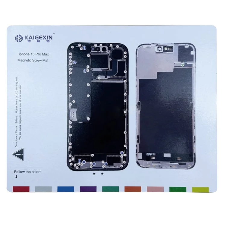 Pour iPhone 15 Pro Max Magnetic Screw Mat Work Pad Phone Repairing Tool Mat