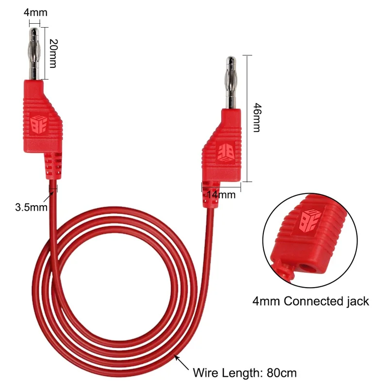 BEST BST-080-JP Ensamblado Apilado Banana Plug Cable de Prueba Accesorios de Reparación de Teléfonos