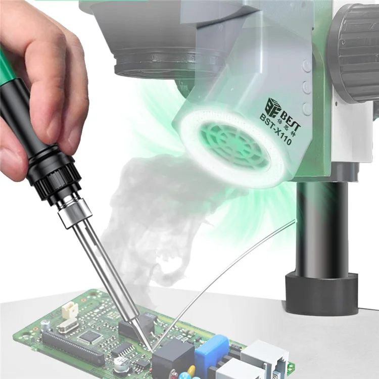 BEST BST-X110 Microscope LED Lighting Smoker Repair Work Exhaust Fan