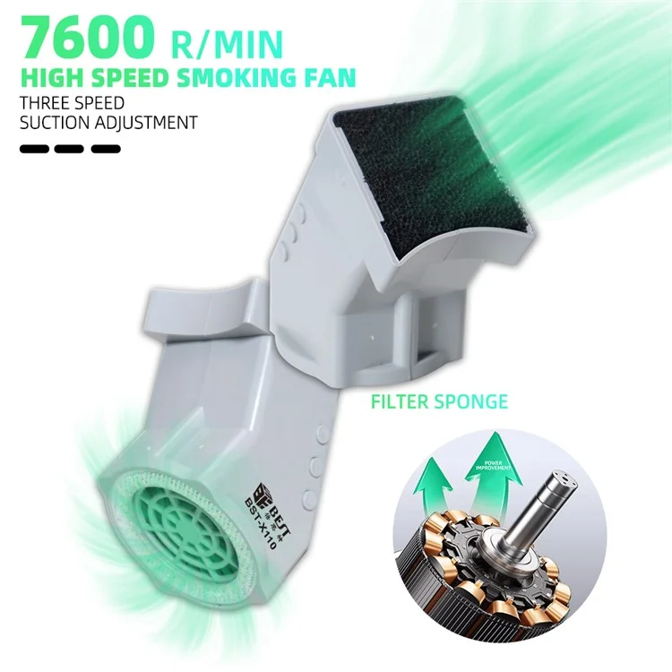 BEST BST-X110 Microscope LED Lighting Smoker Repair Work Exhaust Fan