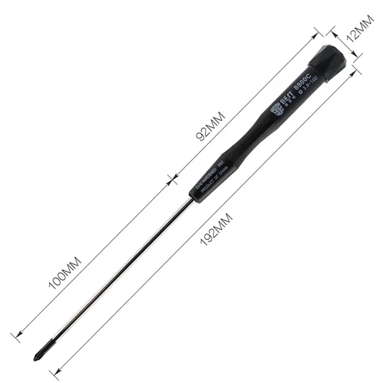 BEST BST-8800C 100mm Précision Tournevis de démontage pour réparation de téléphone et d'ordinateur