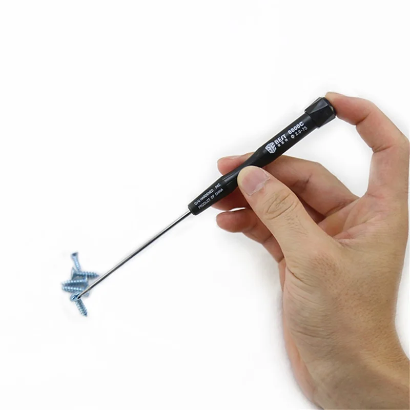 BEST BST-8800C 75mm Precision Dismantling Screwdriver for Phone, Computer Repair - Straight  1.5