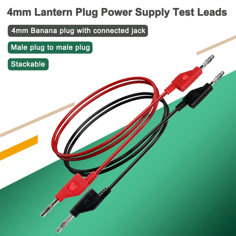 BEST BST-080-JP Assembled Test Leads with Stackable Banana Plugs