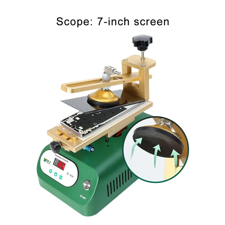 BEST B-918A Rotary Phone Screen Vacuum Separator 220V - EU Plug