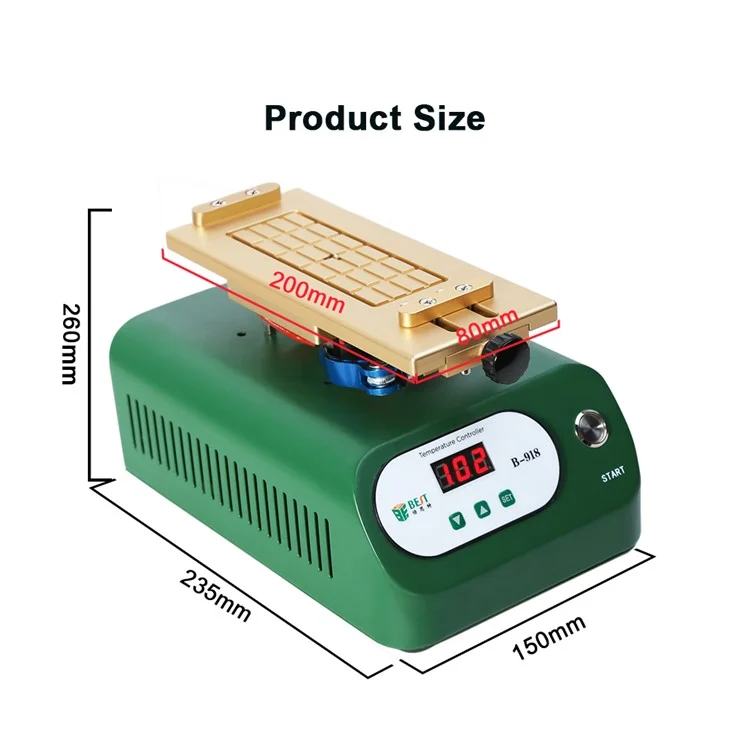 BEST B-918A Rotary Phone Screen Vacuum Separator 220V - EU Plug
