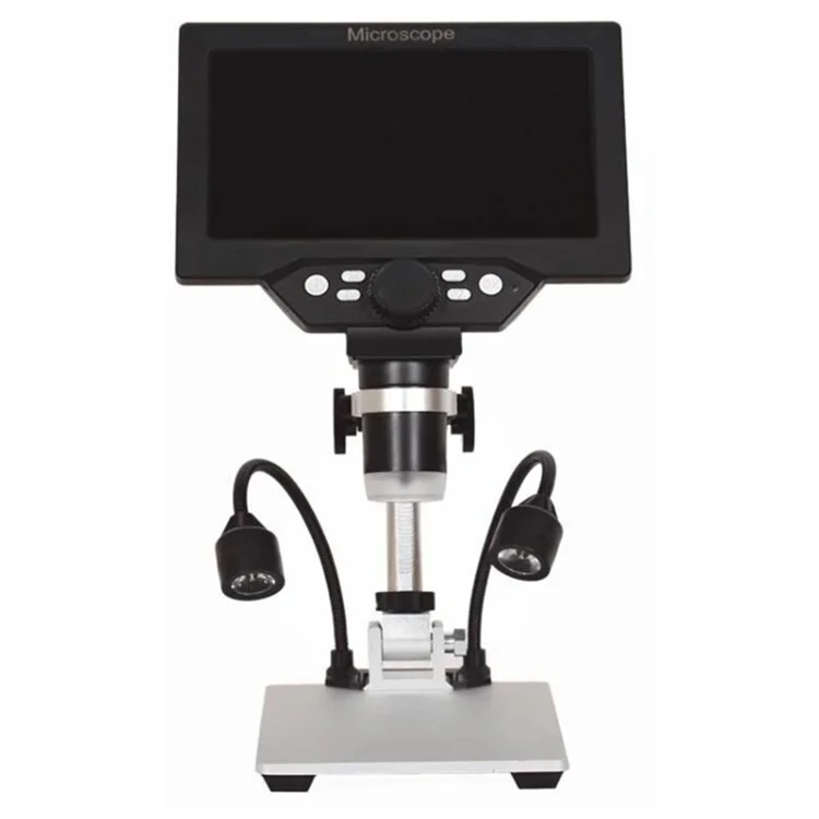 G1200D 7 inch LCD Display Digital Microscope Electronic 12MP Amplification Magnifier, Battery Version