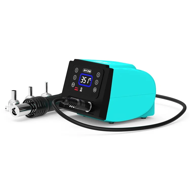 RF4 RF-H6 600W Hot Air Rework Station 220V Digital Display Heat Gun for Electronics Repairing, EU Plug