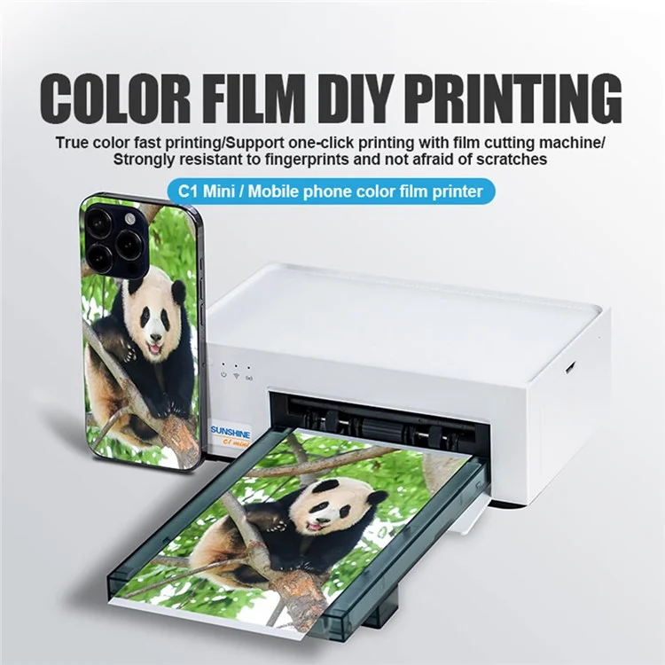 SUNSHINE C1 Mini Mobile Phone DIY Color Film Printer WiFi Direct Connection for Film Cutting Machine - Spina UE