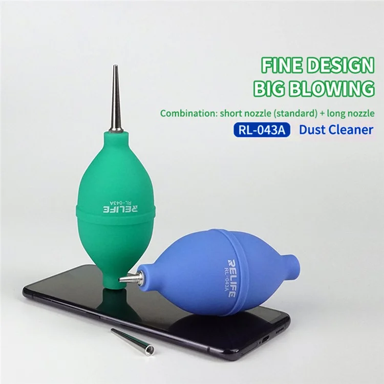 RELIFE RL-043A Polvere Pulitore Soffiatore D'Aria a Sfera 2-in-1 per la Pulizia di Telefoni - Verde