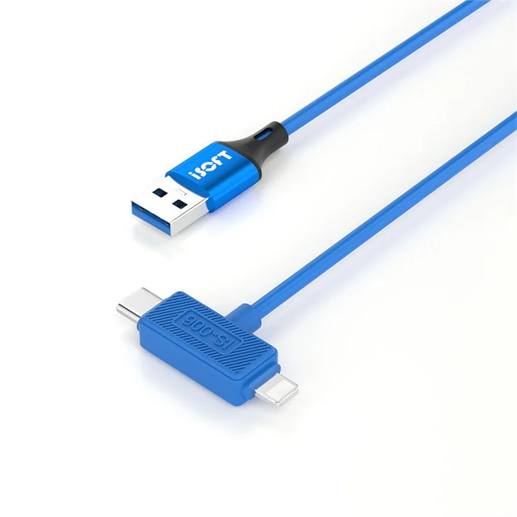 ISOFT IS-006 Cabo de Dados de Reparo de Interface Dupla Para Iphone / Transmissão de Dados de Carregamento do Ipad