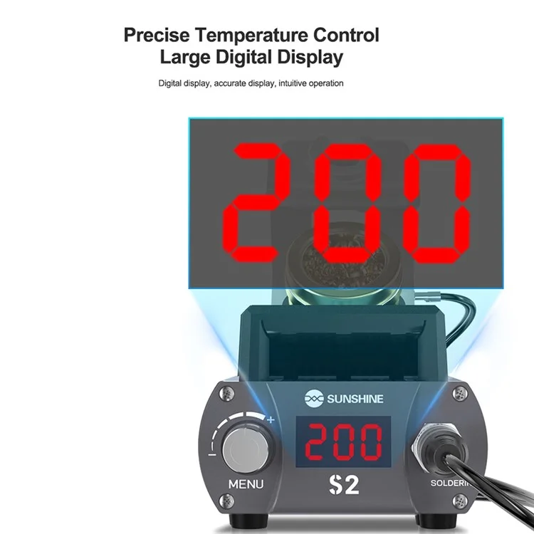 Sunshine S2 Точная Паяльная Станция Digital Display Spering Station Для C210 - us Plug