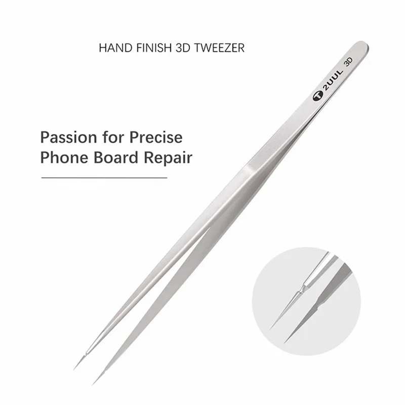 2UUL TW01 3D Hand-Finished Tweezers for Precision Circuit Board and Digital Repair
