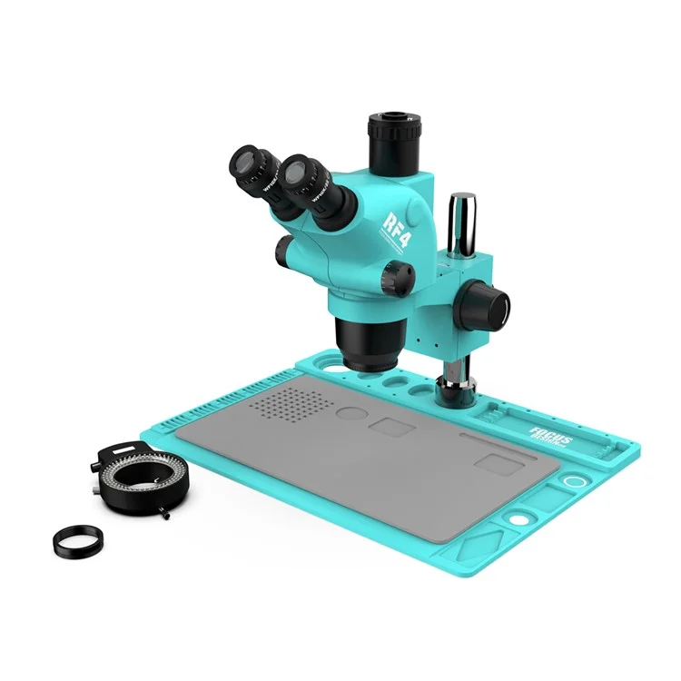 RF4 RF6565TVD2 6.5x-65x Microscopio Trioculare Zoom Trioculare Strumento di Riparazione Del Circuito di Grande Spazio