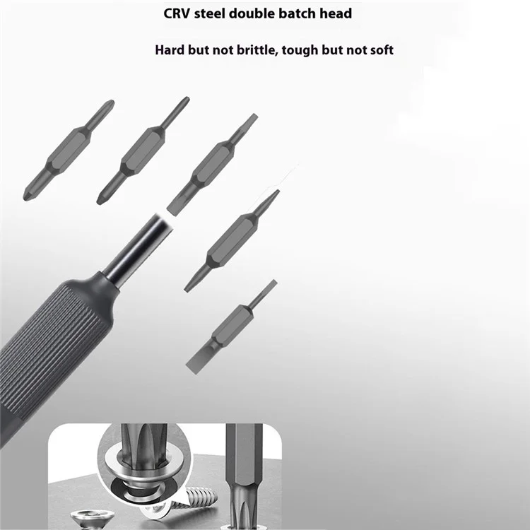 JIAFA 27-in-1 Precision Screwdriver Set Double Tip Bits for Cell Phones Watches Computers