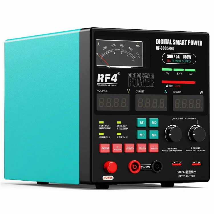 RF4 RF-3005 Propera de Fuercia Propera Meditor de Potencia de Alta Primisión - Enchufe de la ue