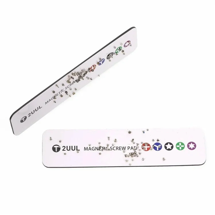 2UUL ST93 14x3.5cm Magnetic Screw Pad Accessories Organizer Mat for Phone Repairing