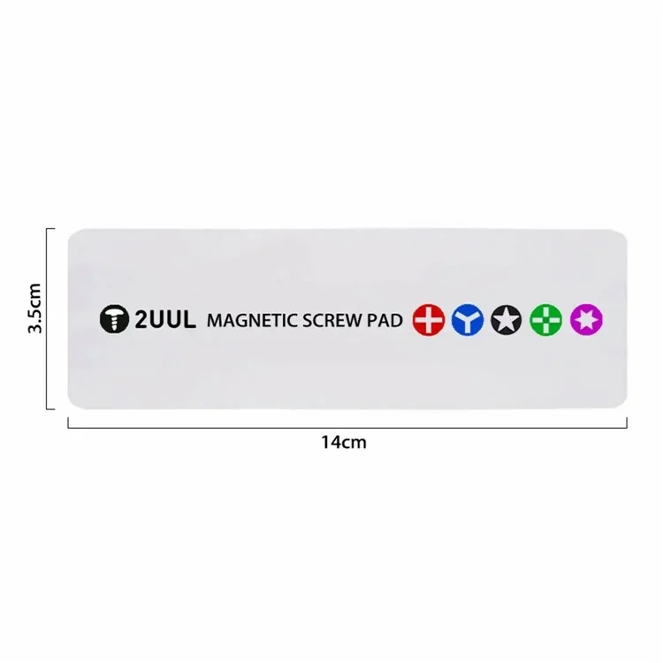 2UUL ST93 14x3.5cm Magnetic Screw Pad Accessories Organizer Mat for Phone Repairing