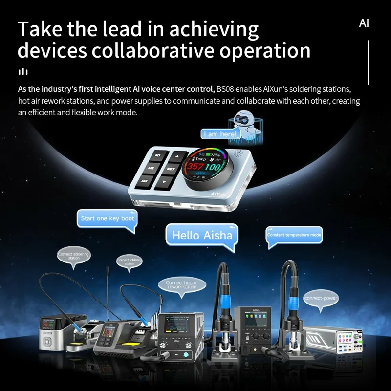 AIXUN BS08 AI Voice Center Control Smart Multi-Language Voice Assistant