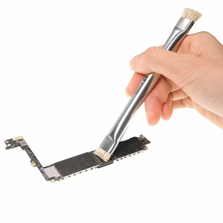 2UUL CL11 Dual Heads Bristle Brush for PCB Clean Dust Removal Brush