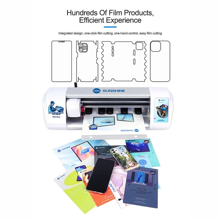 SUNSHINE Y22 Plus Smart Screen Protector Cutting Machine for Mobile Phones, Tablets and Laptops - EU Plug