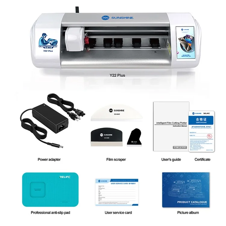 SUNSHINE Y22 Plus Smart Screen Protector Cutting Machine for Mobile Phones, Tablets and Laptops - EU Plug