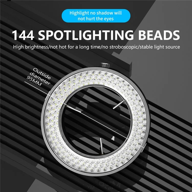 Luz de anel de microscópio LED MAANT MY-037 Iluminador para vários modelos de microscópio