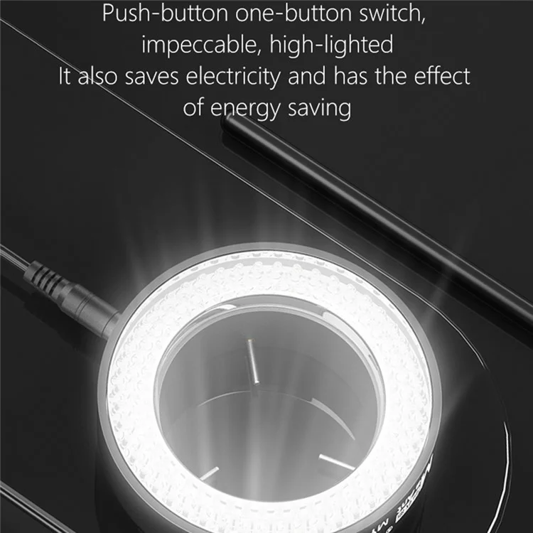 Luz de anel de microscópio LED MAANT MY-037 Iluminador para vários modelos de microscópio