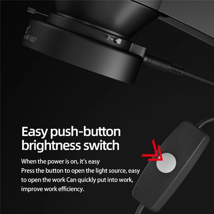 Luz de anel de microscópio LED MAANT MY-037 Iluminador para vários modelos de microscópio