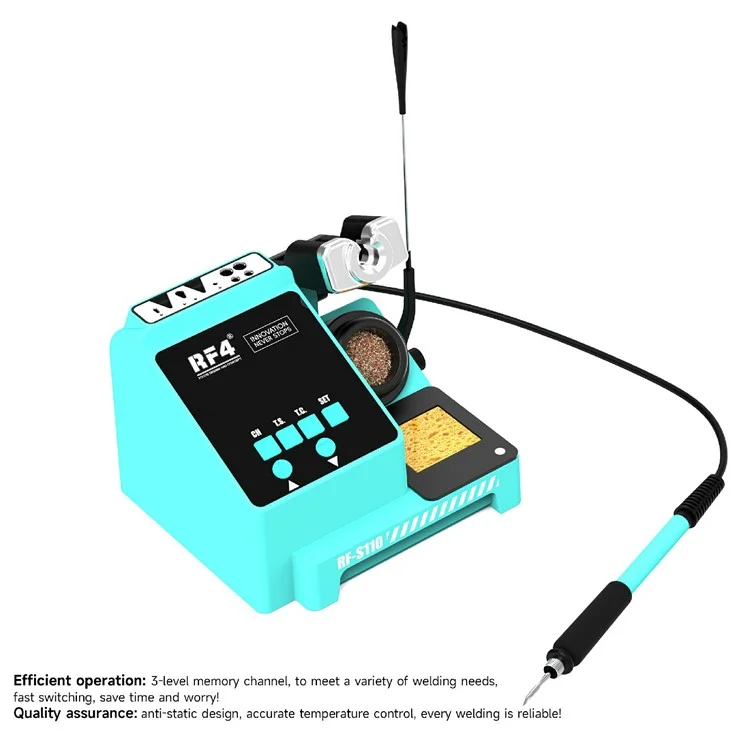 RF4 RF-S110 Smart Soldering Iron BGA PCB SMD Handle Soldering Station for Phone Motherboard Repair - EU Plug