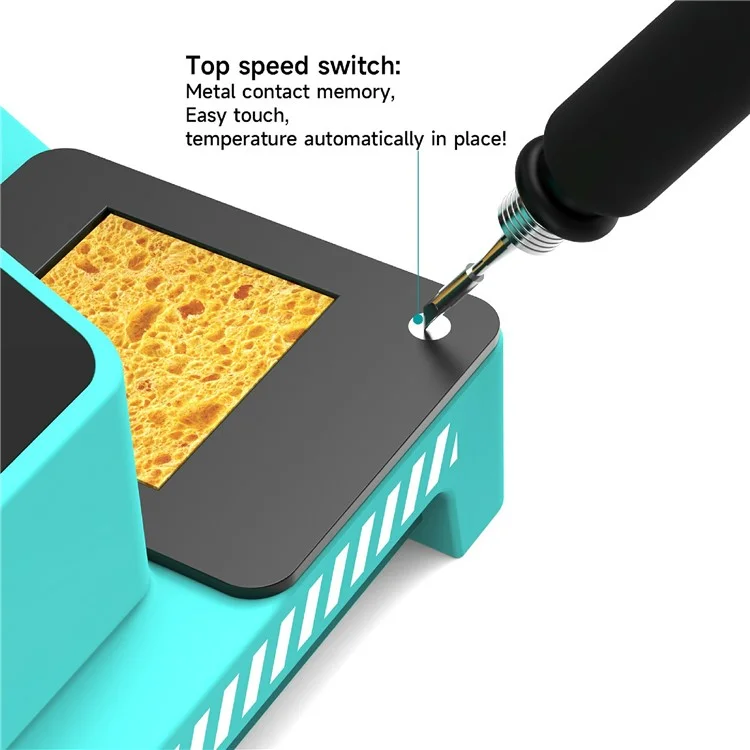 RF4 RF-S110 Smart Soldering Iron BGA PCB SMD Handle Soldering Station for Phone Motherboard Repair - EU Plug