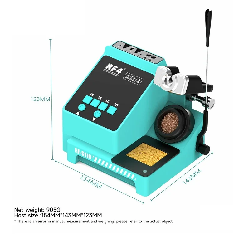 RF4 RF-S110 Smart Soldering Iron BGA PCB SMD Handle Soldering Station for Phone Motherboard Repair - EU Plug