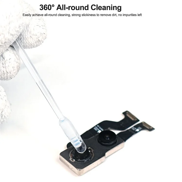 RELIFE RL-094 48 Pezzi Bastone Pulitore per Lenti della Fotocamera con Forte Adesività, Bastoncini per Rimozione della Polvere, Strumento di Pulizia