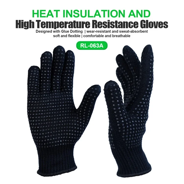RELIFE RL-063A 1 Pair Heat Insulation Gloves High Temperature Resistant Three-Layer Protection Repair Gloves