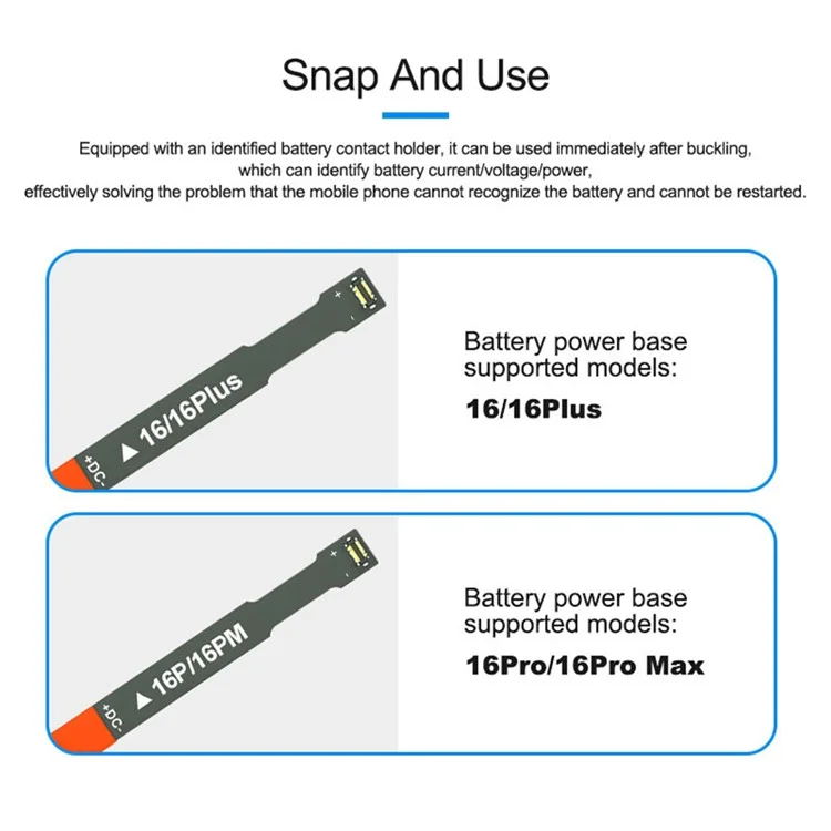 SUNSHINE SS-908G Power Supply Test Cable for iPhone 16 / 16 Plus / 16 Pro / 16 Pro Max Repair Boot Line