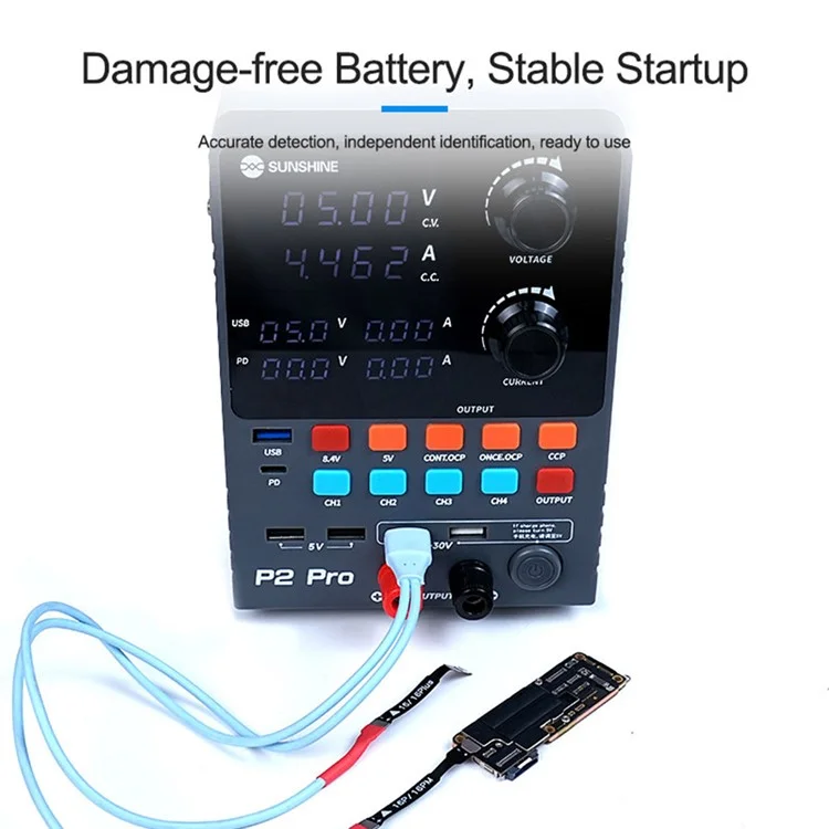 SUNSHINE SS-908G Power Supply Test Cable for iPhone 16 / 16 Plus / 16 Pro / 16 Pro Max Repair Boot Line