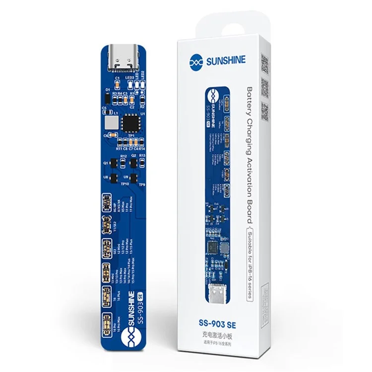 SUNSHINE SS-903 SE For iPhone 8 - 16 Pro Max Battery Charging Activation Board High-Power Overload Protection