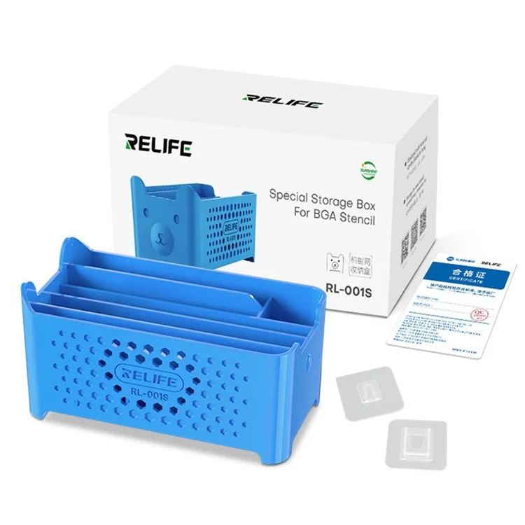 RELIFE RL-001S Blechpflanzennetz-Aufbewahrungsbox mit großer Kapazität, kompaktes Design - Blau
