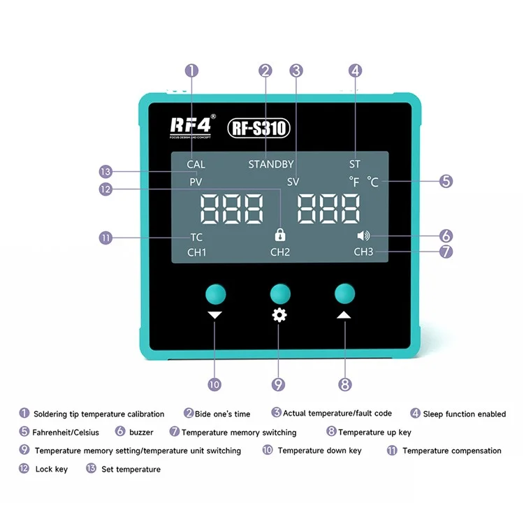RF4 RF-S310 Intelligent Heating Platform for Repair Work - US Plug