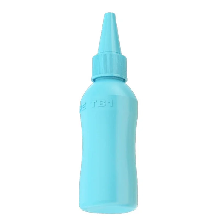 RELIFE TB1 50ml Anti-Static Solvent Bottle Double Cap Design Liquid Alcohol Bottle Dispenser - Blue