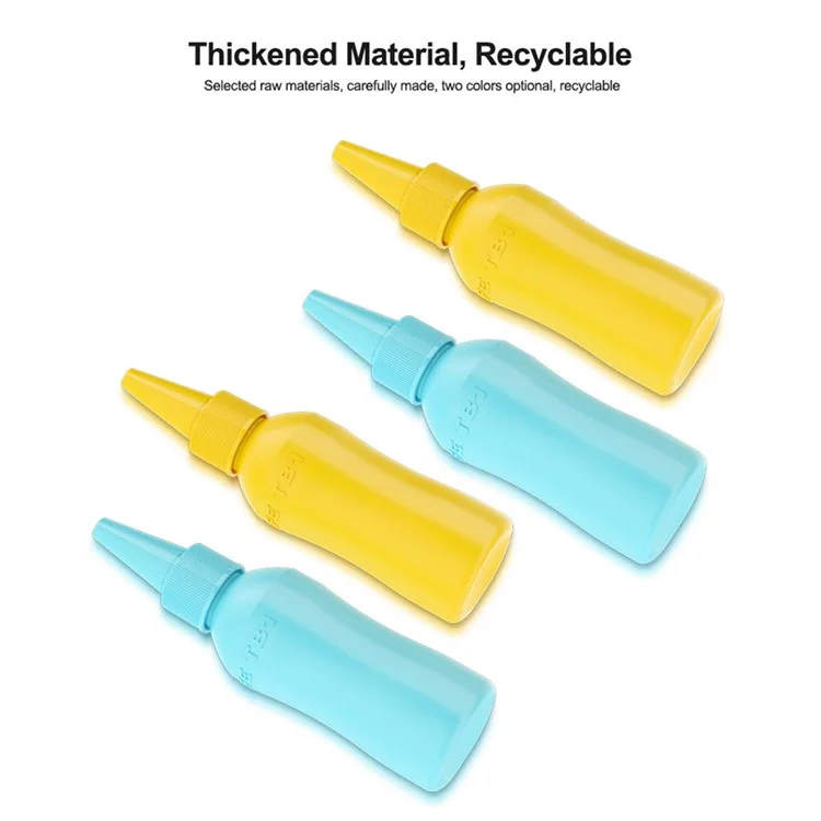 RELIFE TB1 50ml Anti-Static Solvent Bottle Double Cap Design Liquid Alcohol Bottle Dispenser - Blue
