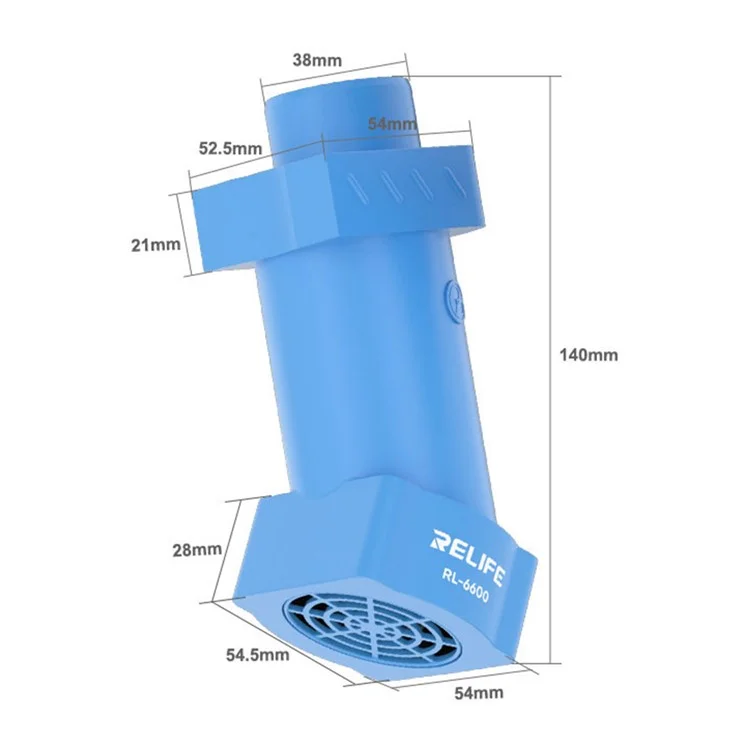 RELIFE RL-6600 Microscope Smoke Extractor 8500R / Min Three-Speed Adjustment Powerful Airflow Smoker - Blue