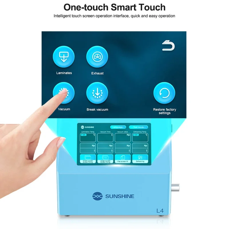 SUNSHINE L4 Mini Intelligent Laminating Machine Screen Protector Applicator Bubble Remover - US Plug