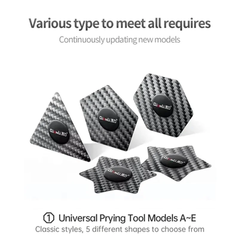 QIANLI High Flexibility Carbon Fiber Pry Tool Multifunctional Spudger for Phone Repair Disassembly - Triangle