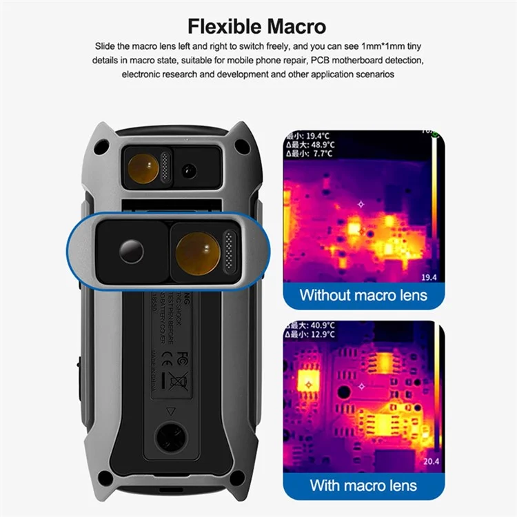 SUNSHINE TB-10 Pro Multimètre Imageur Thermique Portable avec Imagerie Infrarouge pour Réparation de Téléphone / Test de PCB